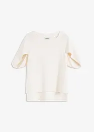 Oversizetopp i böljande viskosmix, bonprix