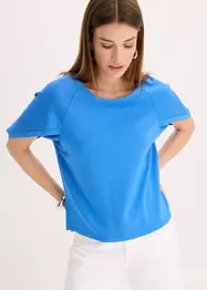 Oversizetopp i böljande viskosmix, bonprix