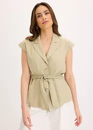 Ärmlös kavaj i lyocell, bonprix