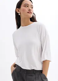 T-shirt av fintrådigt viskosmaterial, bonprix