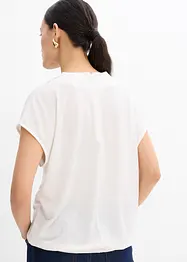 Blustopp i kräppat material med struktur, bonprix