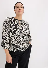Mönstrad blus, bonprix