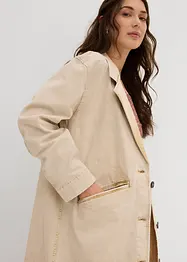 Trenchcoat av twill, bonprix