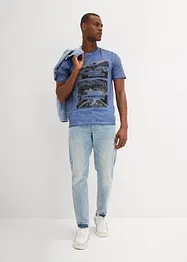 T-shirt med tvättade effekter, av ekologisk bomull, bonprix