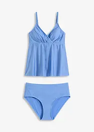 Tankini (2 delar) i glansigt material, bonprix
