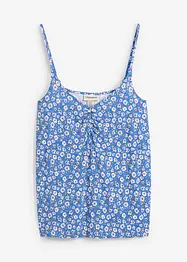 Blommigt linne i mjuk viskos, bonprix