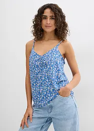 Blommigt linne i mjuk viskos, bonprix