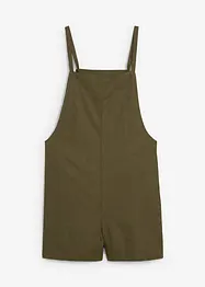 Jumpsuit i kort modell av luftig linnemix, bonprix