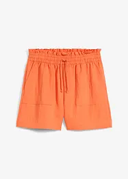 Paperbag-shorts i böljande lyocellmix, bonprix