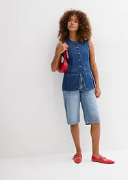 Jeansshorts Mid Waist, Low Stretch, bonprix