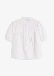 Kortärmad muslinblus, bonprix