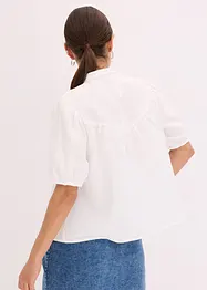 Kortärmad muslinblus, bonprix