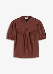 Kortärmad muslinblus, bonprix