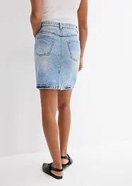 Jeanskjol Mid Waist, Low Stretch, bonprix