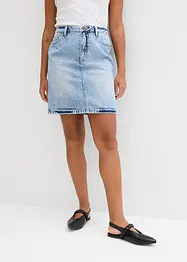 Jeanskjol Mid Waist, Low Stretch, bonprix