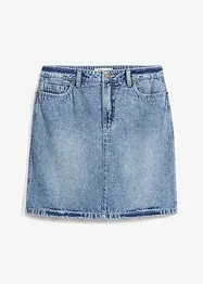 Jeanskjol Mid Waist, Low Stretch, bonprix