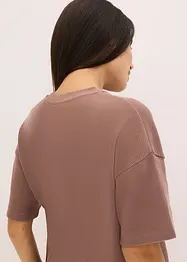 Mysdräkt med kort byxa i jersey med våfflat strukturmönster, bonprix