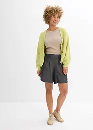 Dra på-shorts med smockad linning, bonprix