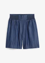Dra på-shorts med smockad linning, bonprix