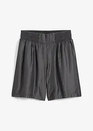 Dra på-shorts med smockad linning, bonprix