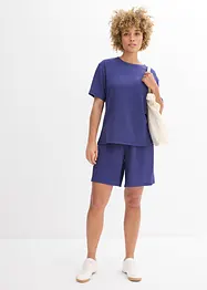 Dra på-shorts av kräpp, bonprix