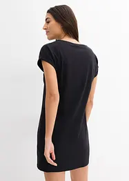 Trikåklänning av ekologisk bomull (2-pack), bonprix