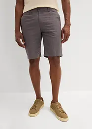 Bermudas i chinosmodell med linne, Regular Fit, bonprix