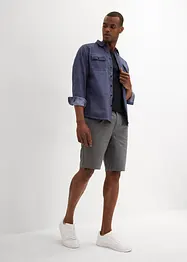 Stretchiga bermudas med gubbveck, Regular Fit, bonprix