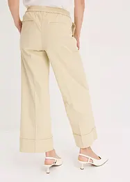 Byxa med gubbveck, av stretchigt bomullsmaterial, bonprix