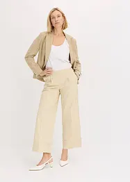 Byxa med gubbveck, av stretchigt bomullsmaterial, bonprix