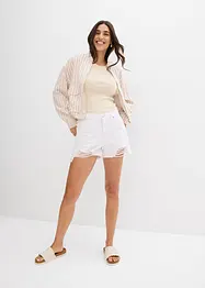 Twillshorts med hög midja, bonprix