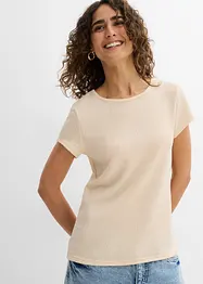 T-shirt i kräppat material med struktur, bonprix