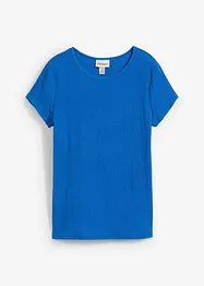 T-shirt i kräppat material med struktur, bonprix