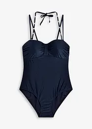 Bygelbaddräkt i glansigt material, bonprix