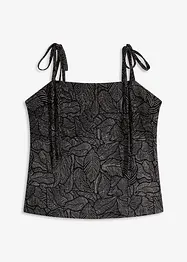 Kräppat jerseylinne, bonprix