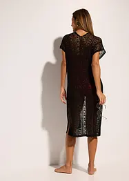 Strandkimono av viskos med virkade effekter, bonprix