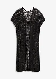 Strandkimono av viskos med virkade effekter, bonprix