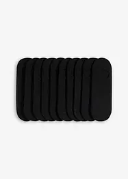 Ankelstrumpor med ekologisk bomull och silikonband (10-pack), bonprix