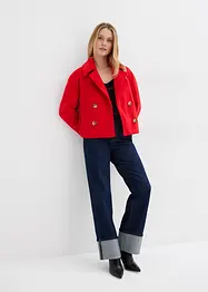 Kort jacka med yllelook, bonprix