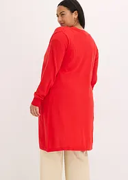 Lång cardigan i bomullsblandning, bonprix