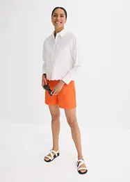 Skjortblus med hålbroderi, bonprix