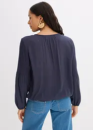 Blus med broderi, bonprix