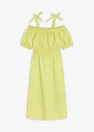 Off shoulder-klänning av ekologisk bomull, bonprix