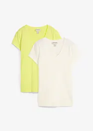 T-shirt i ren ekologisk bomull (2-pack), bonprix