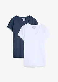 T-shirt i ren ekologisk bomull (2-pack), bonprix
