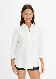 Skjortblus i muslin, bonprix