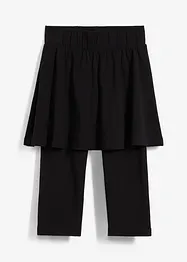 Caprileggings med kjol för barn, bonprix