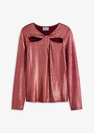 Långärmad topp med cut-outs, bonprix