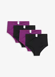 V-formad midjetrosa med ekologisk bomull (4-pack), bonprix