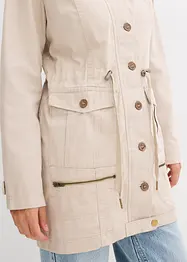 Parkas av bomull i utility-stil, halvlång, bonprix